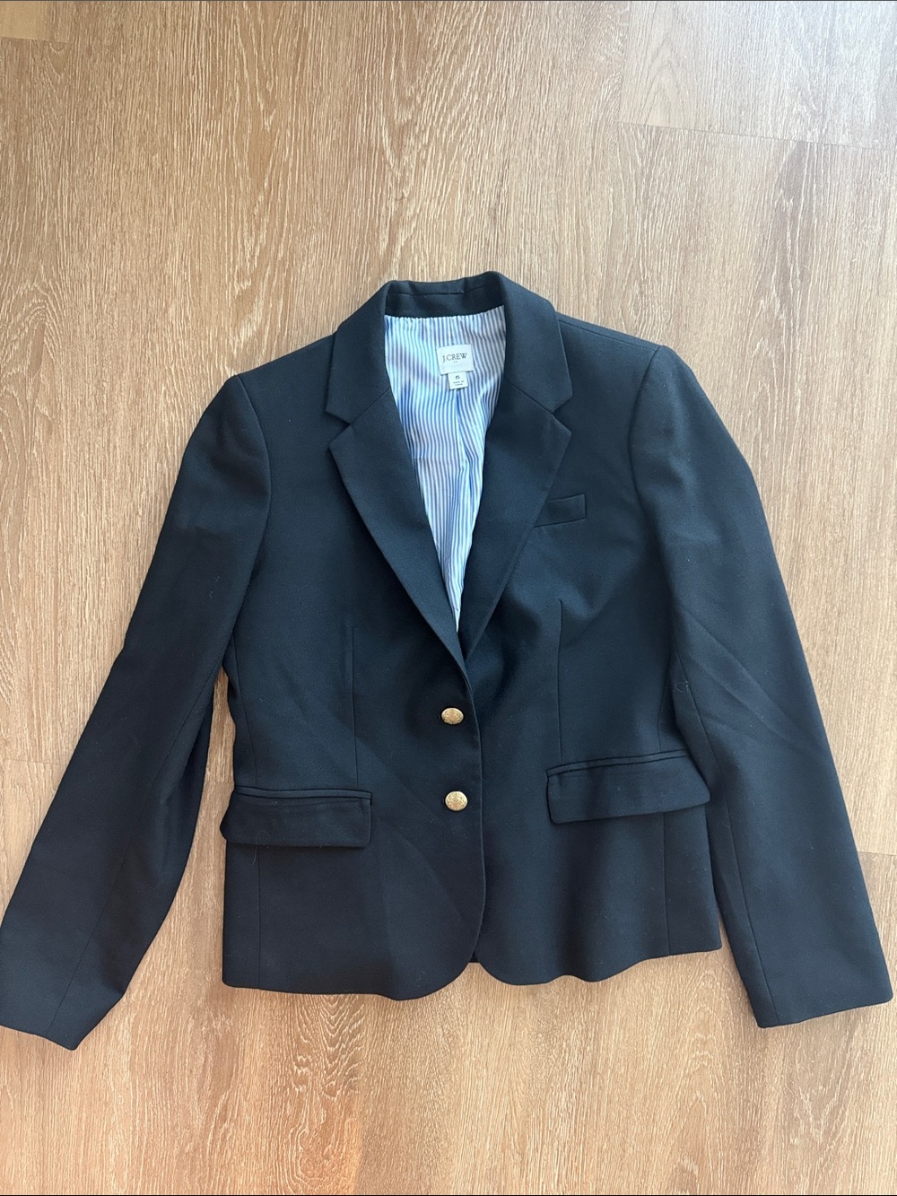 J. Crew Black Women's Two-Button Tailored Blazer